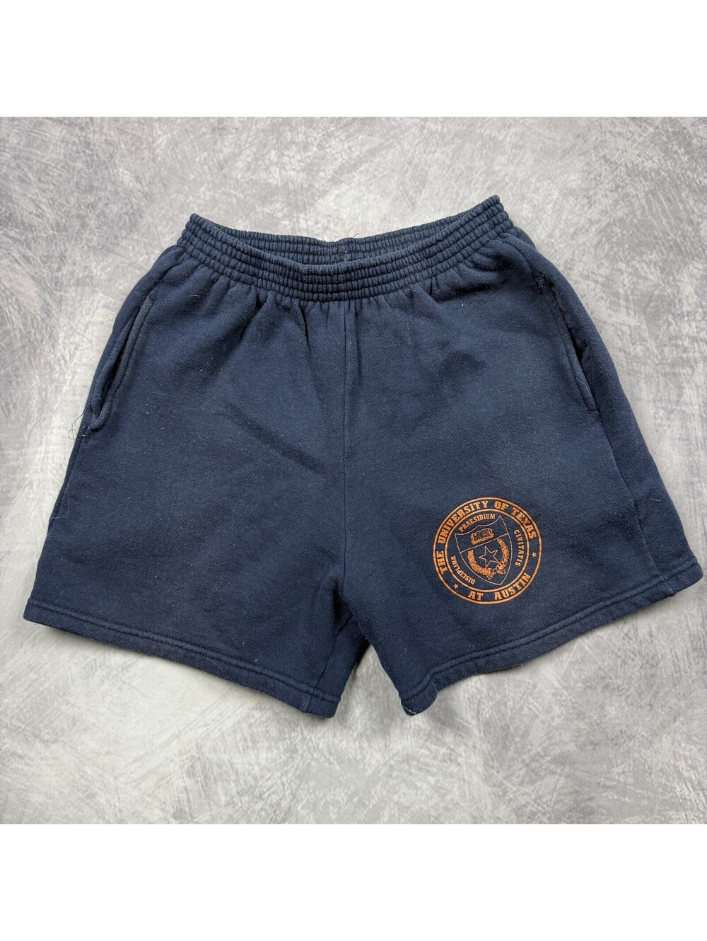 VTG 90s Texas Longhorns Sweat Shorts Blue UT Gym Casual Womens Small